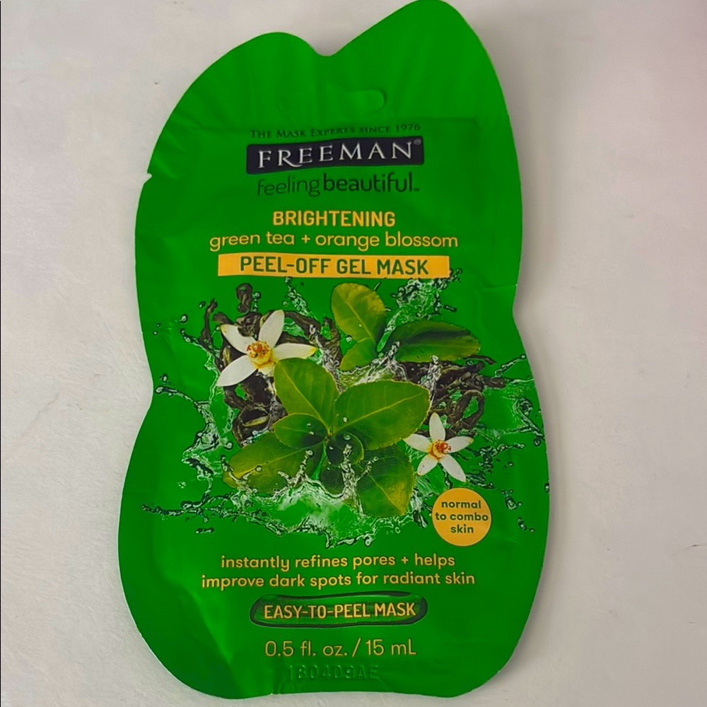 4/$20 🌿FREEMAN Green Tea + Orange Blossom Peel-Off Gel Facial Mask